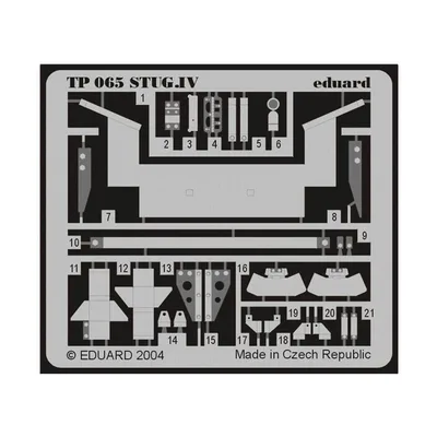 EDUARD TP065 1/35 StuG.IV FOR ITALERI Maket Detay