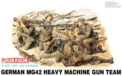Dragon 6064 1/35 Ölçek Alman MG42 Ağır Makineli Tüfek Takımı Asker Figürleri Plastik Model Kiti