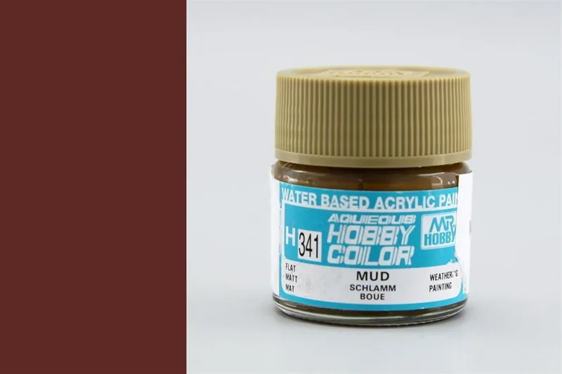 Gunze H341 10 ml. Mud, Aqueous Serisi Maket Boyası