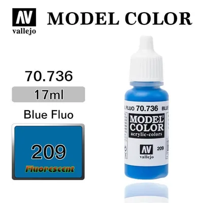 Vallejo 70736 17 ml. (209) Blue Fluorescent, Model Color Serisi Model Boyası