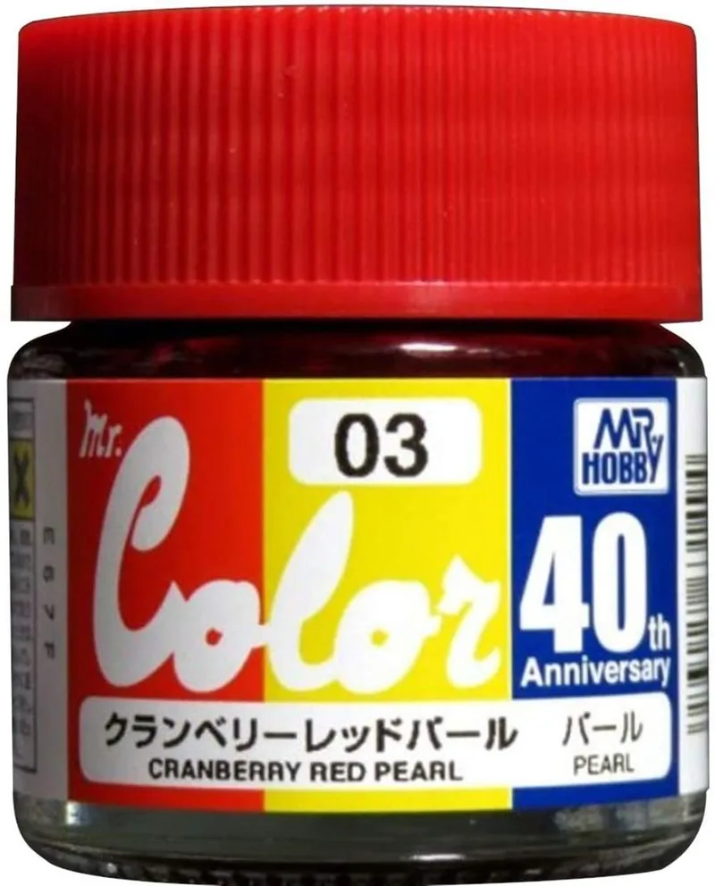 Gunze AVC03 10 ml. Cranberry Red Pearl, 40.Yıl Mr.Color Serisi Maket Boyası