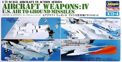 Hasegawa X72-4 35004 1/72 Ölçek Savaş Uçağı Silahları-IV Plastik Model Kiti
