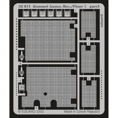 EDUARD 35611 1/35 Hummel Ammo. Box/Floor 1 FOR DRA