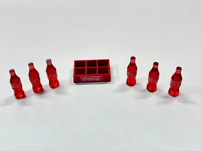 KLASİK KOLA KASASI VE ŞİŞELERİ FİGÜRÜ