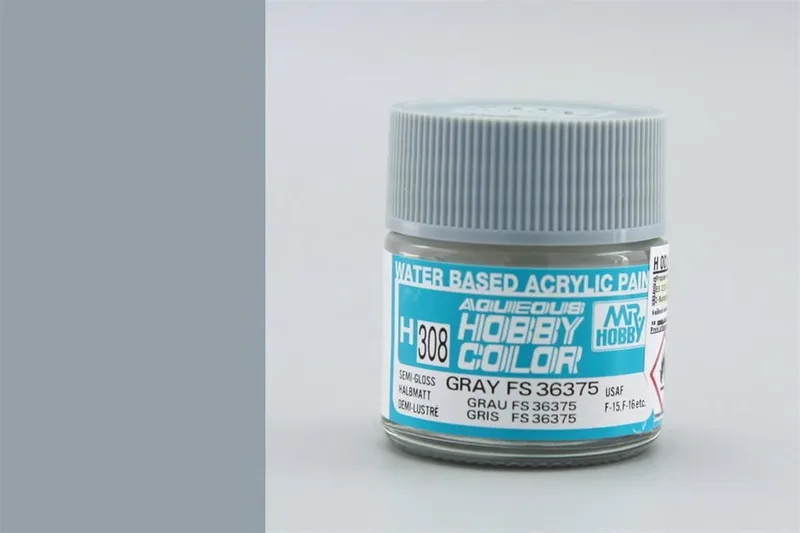 Gunze H308 10 ml. Gray FS 36375, Aqueous Serisi Maket Boyası