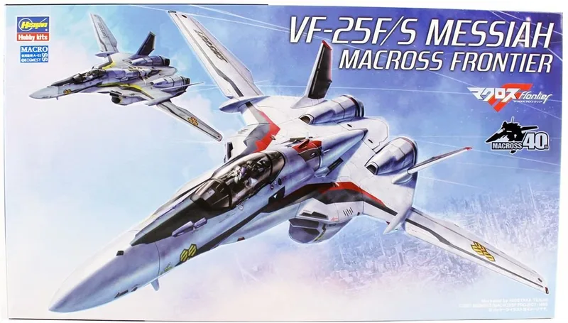 Hasegawa 24 65724 1/72 Ölçek VF-25F/S Messiah Macross Frontier, Macross-Robotech TV Serisi, Bilim Kurgu Plastik Model Kiti