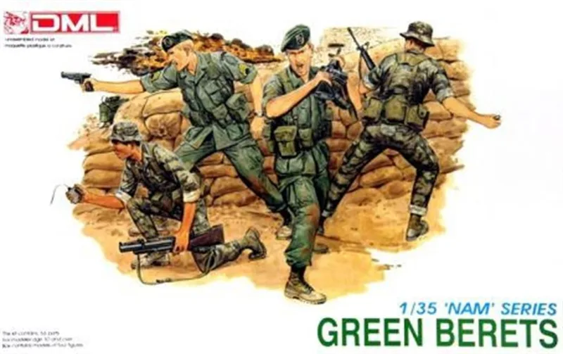 Dragon 3309 1/35 Ölçek Yeşil Bereliler Asker Figürleri Plastik Model Kiti