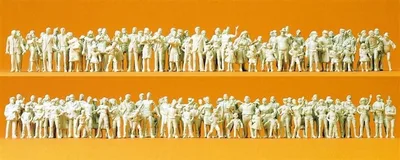 Preiser 16343 1/87 Ölçek passanten. zuschauer. 130 unb Figürleri