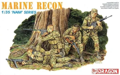 Dragon 3313 1/35 ABD Deniz Kuvvetleri Keşif Taburu Asker Figür Maket Seti
