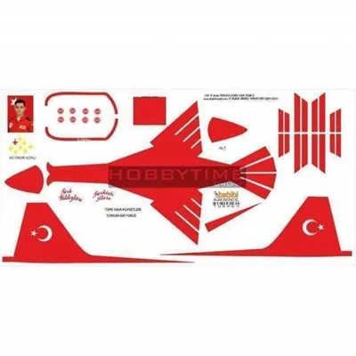 Babibi DBT01051 1/48 NF-5A, Türk Yıldızları 2009-3, Dekal Çıkartma