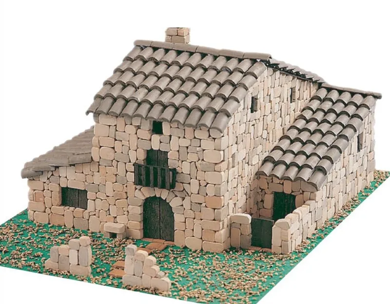 Domenech 3603 El Caserio Tipik Kırsal Evi, 36x28x8 Cm. Demonte Taş Maketi
