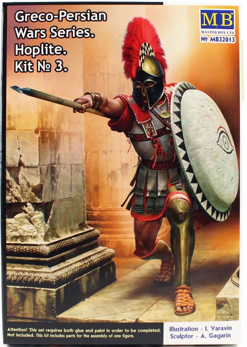 Masterbox 32013 1/32 Ölçek, Greko-Pers Savaşları Serisi, Kit.3 Hoplit, Plastik Figür Kiti