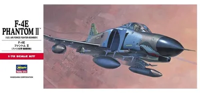 Hasegawa C2 00332 1/72 Ölçek F-4E Phantom II Savaş Uçağı Plastik Model Kiti