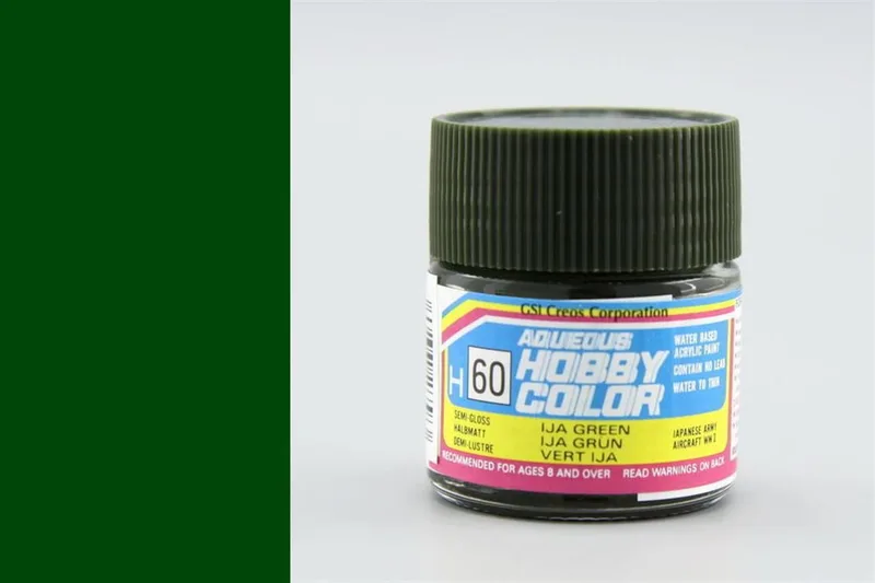 Gunze H060 10 ml. IJA Green, Aqueous Serisi Maket Boyası