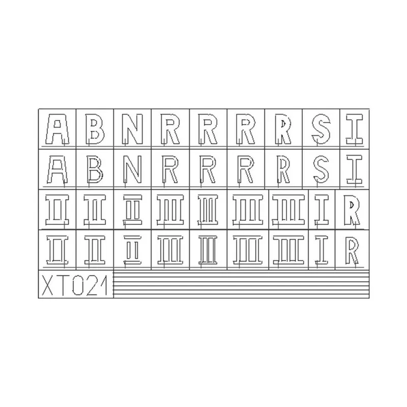 EDUARD XT021 1/35 German Letters Small Maket Detay