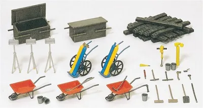 Preiser 17175 1/87 Ölçek kaynakçı aksesuarları Figürleri