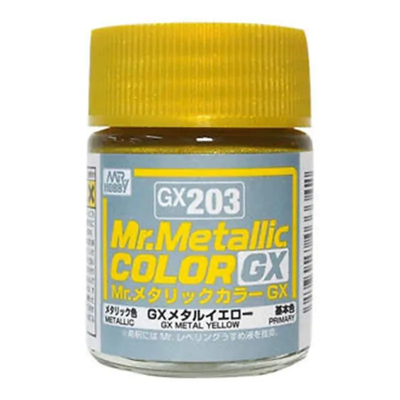 Gunze GX203 18 ml. Metallic Yellow, Mr.color Serisi Model Boyası
