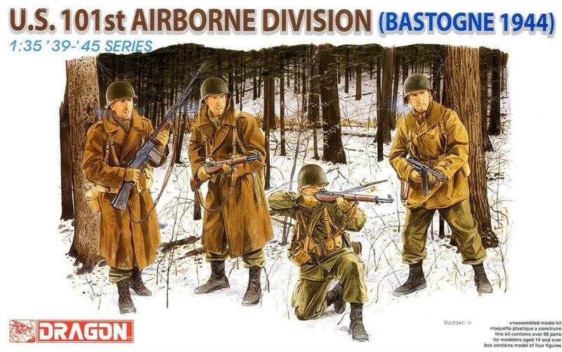 Dragon 6163 1/35 Ölçek ABD 101.Hava İndirme Tümeni (Bastogne 1944) Asker Figürleri Plastik Model Kiti