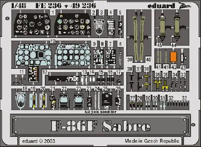 EDUARD 49236 1/48 F-86F FOR HASEGAWA Maket Detay S
