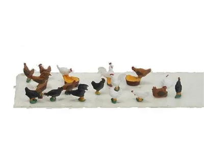 Preiser 14168 1/87 Ölçek hühner und hähne Figürleri