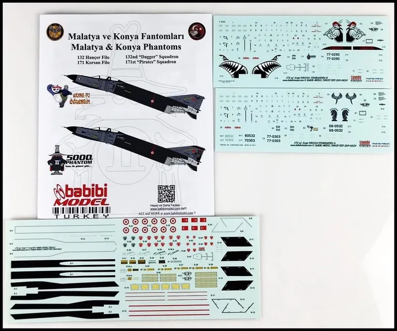 Babibi DDT01024 1/72 Korsan ve Hançer Filo, Dekal Çıkartma Seti