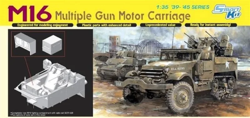 6381 1/35 M16 MULTIPLE GUN MOTOR CARRIAGE - PLAST