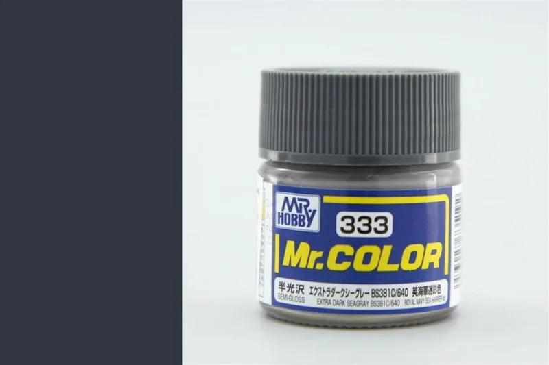 Gunze C333 10 ml. Extra DarK Seagray BS381C 640 , Mr.Color Serisi Maket Boyası