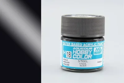 Gunze H018 10 ml. Steel, Aqueous Serisi Maket Boyası