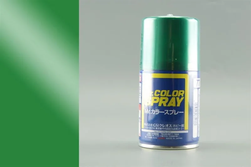 Gunze S077 100 ml. Metallic Green, Sprey Mr.Color Serisi Maket Boyası