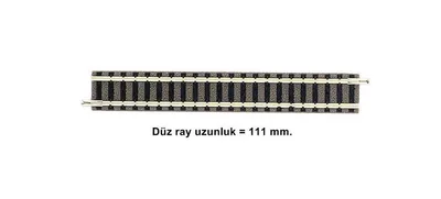 9101 1/160 N SCALE Straight track, length 111 mm.