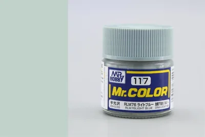 Gunze C117 10 ml. RLM76 Light Blue, Mr.Color Serisi Maket Boyası