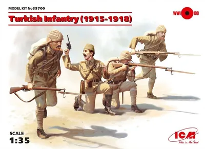 35700 1/35 Turkish Infantry 19151918 4 figures ne