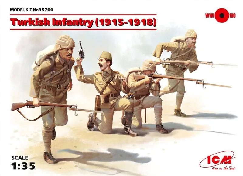 35700 1/35 Turkish Infantry 19151918 4 figures ne