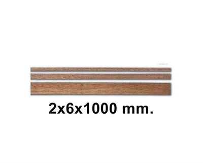 80147 AHSAP CITA- DARK BROWN SAPELLY-2X6X1000 MM-10 ADET