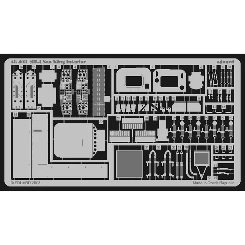 48408 SH-3 İNTERİOR - FOR HAS/REV - STD.PHOTO ETCH