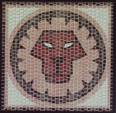Domenech 2208 Aslan Burcu Simgesi, 20x20 Cm. Demonte Mozaik Taş Puzzle