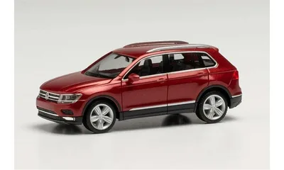 Herpa 038607-005 1/87 Ölçek VW Tiguan, Metalik Kırmızı, Sergilemeye Hazır Model Araç