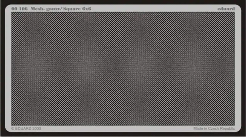 EDUARD 00106 Mesh - gauze/ Square 6x6 Maket Detay