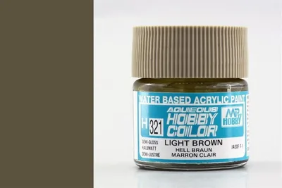 Gunze H321 10 ml. Semi Gloss Light Brown, Aqueous Serisi Maket Boyası