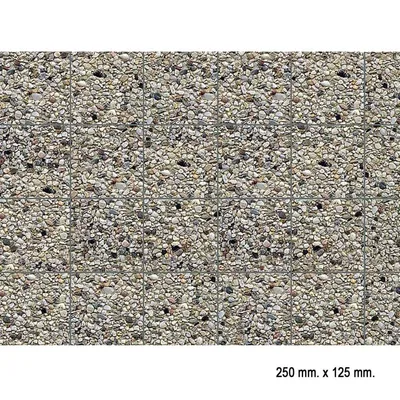Faller 170626 1/87 Çimentolu Çakıltaşı Desenli Dekor Levhası - 25 X 12,5 Cm
