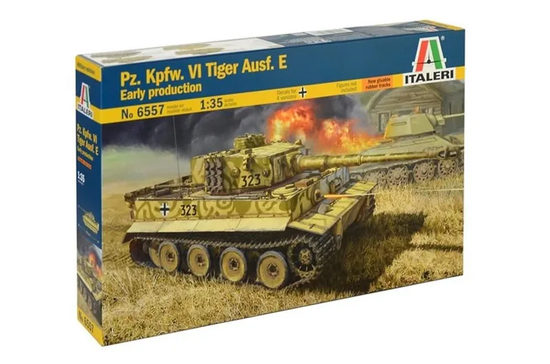 Italeri 6557S 1/35 Pz.Kpfw.VI Tiger Ausf.E Tank Demonte Plastik Maketi
