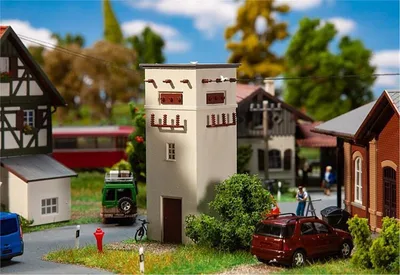 Faller 120268 1/87 Düz Çatılı Küçük Trafo Evi Demonte Plastik Maketi