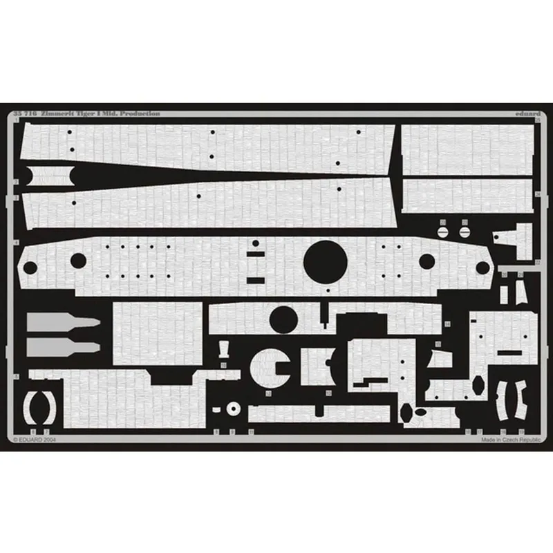 EDUARD 35716 1/35 Zimmerit Tiger I Mid. Production