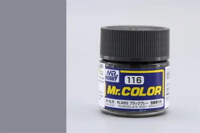 Gunze C116 10 ml. RLM66 Black Gray, Mr.Color Serisi Maket Boyası