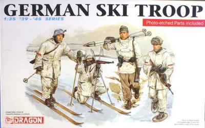 Dragon 6039 1/35 Ölçek Alman Kayak Birlikleri Asker Figürleri Plastik Model Kiti