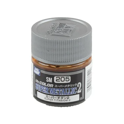Gunze SM205 10 ml. Super Titanium II, Mr.Color Metallic Colors Serisi Maket Boyası