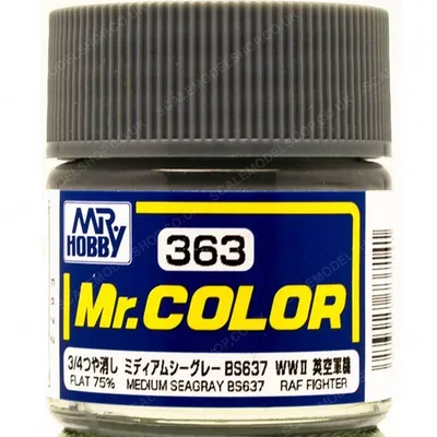 Gunze C363 10 ml. Medium Seagray BS637, Mr.Color Serisi Maket Boyası