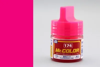 Gunze C174 10 ml. Fluorescent Pink, Mr.Color Serisi Maket Boyası