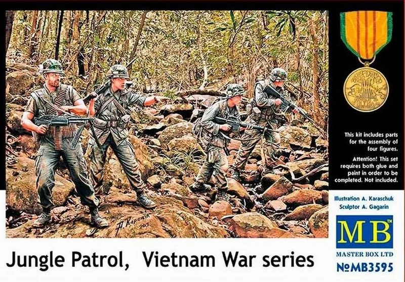 3595 1/35 JUNGLE PATROL, VİETNAM WAR SERİES