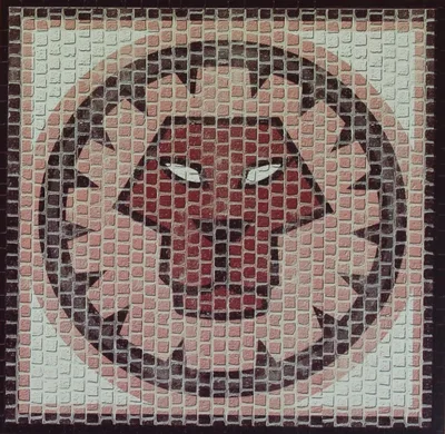 Domenech 2208 Aslan Burcu Simgesi, 20x20 Cm. Demonte Mozaik Taş Puzzle